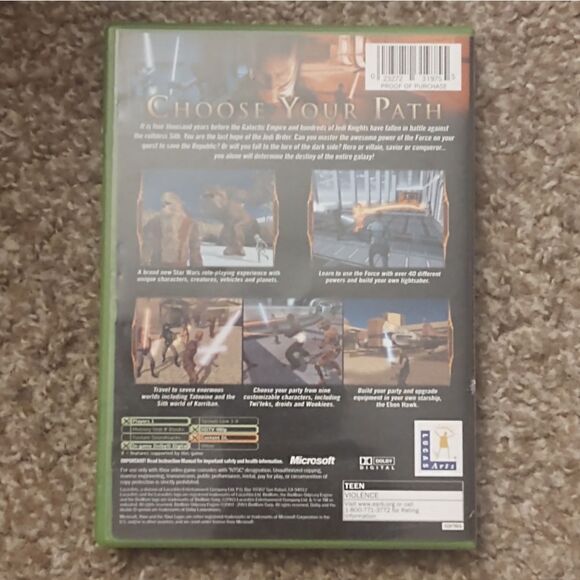 Star Wars Knights of the Old Republic Xbox Original, PRE-OWNED - Picture 2 of 3